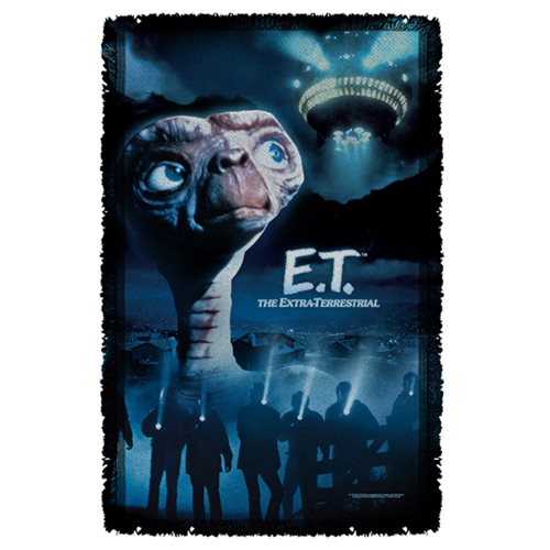 E.T. Title Woven Tapestry Throw Blanket